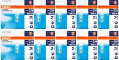 Osram 10x Halogenová žárovka G9 KAPSULE 33W = 40W 460lm 2700K Teplá bílá 230V