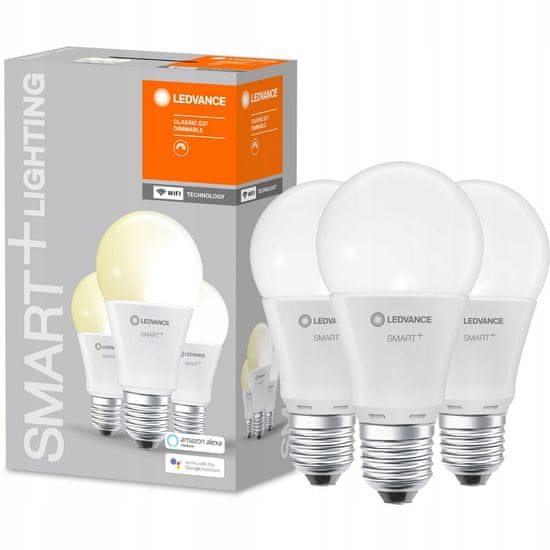 Basic 3x LED žárovka E27 9,5W 2700K SMART + WiFi LEDVANCE