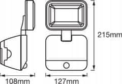 Basic LED světlomet 4W BATTERY SENZOR LEDVANCE