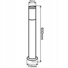 Basic Venkovní zahradní lampa stojící E27 POST 60cm