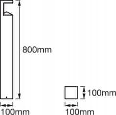 Basic LEDVANCE stojící LED zahradní lampa 80cm