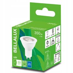 Basic LED HALOGEN GU10 5W 50W 4000K 36D BELLALUX žárovka