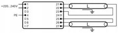 Basic Elektronický předřadník QUICKTRONIC FQ 2X80 220-240V