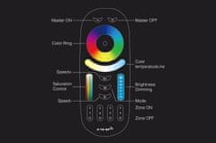 Basic Mi-Light RGB RGB + CCT LED dálkové ovládání 4 ZÓNY TOUCH Wi-Fi