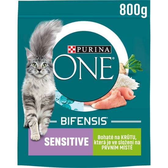 Purina ONE SENSITIVE krůta 8x800 g