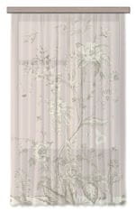AG Design Pastelové květy, záclony 140 x 245 cm, 1 díl, do kuchyně, obývacího pokoje, ložnice, FCSL 282
