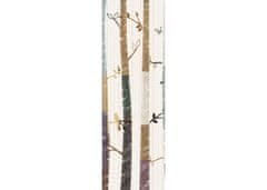 AG Design Ptáčci na stromech, vliesová fototapeta 90x270 cm