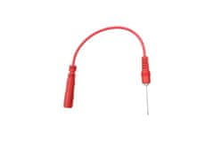 Condor kabel měřící s jehlovým hrotem pr. 0,7 mm, k multimetrům, červený