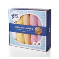 XKKO KIKKO Pleny dětské z biobavlny Staré časy 70x70 (5 ks) – pastels, pro holky