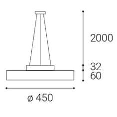 LED2 LED2 3110931DT RINGO 45 P-Z, W DIM 42W 3000K závěsné bílé