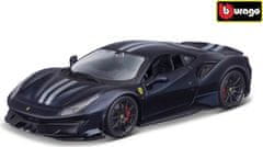 BBurago  1:24 Ferrari TOP 488 Pista Blue/silver stripe