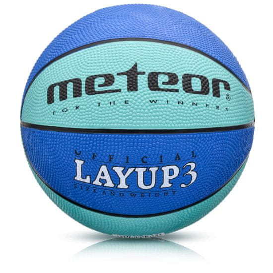 Meteor Basketbalový míč LAYUP vel.3, modrý D-381