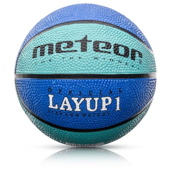 Meteor Basketbalový míč LAYUP vel.1, modrý D-383