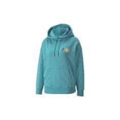 Puma Mikina tyrkysová 170 - 175 cm/M Swxp Graphic Hoodie TR