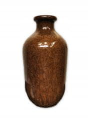 Kaemingk Dekorativní keramická váza hnědá 30 cm