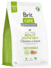 Brit Care Dog Sustainable Adult Medium Breed, 3 kg