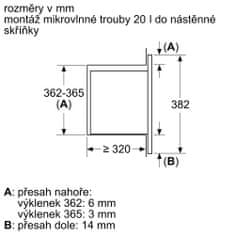 Siemens vestavná mikrovlnná trouba BE623LMB3