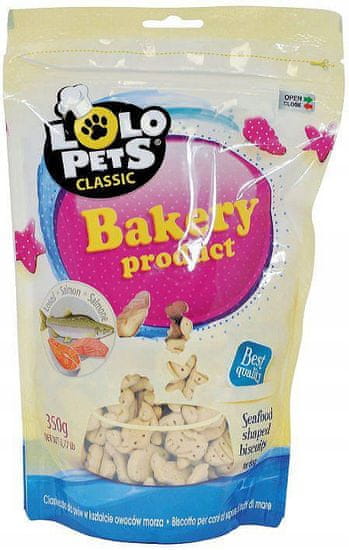 Lolo Pets Psí sušenky s lososem 350 g