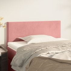Greatstore Čelo postele růžové 90x5x78/88 cm samet