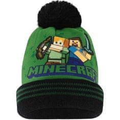 Fashion UK Zimní čepice s bambulí Minecraft - Alex a Steve