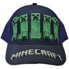 Fashion UK Dětská kšiltovka Minecraft - modrá