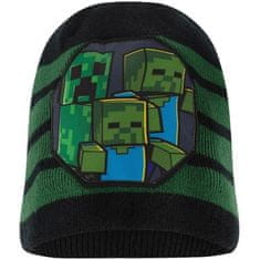 Fashion UK Teplá úpletová čepice Minecraft - Creeper a Zombie 54