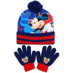 SETINO Chlapecká zimní čepice + prstové rukavice Mickey Mouse