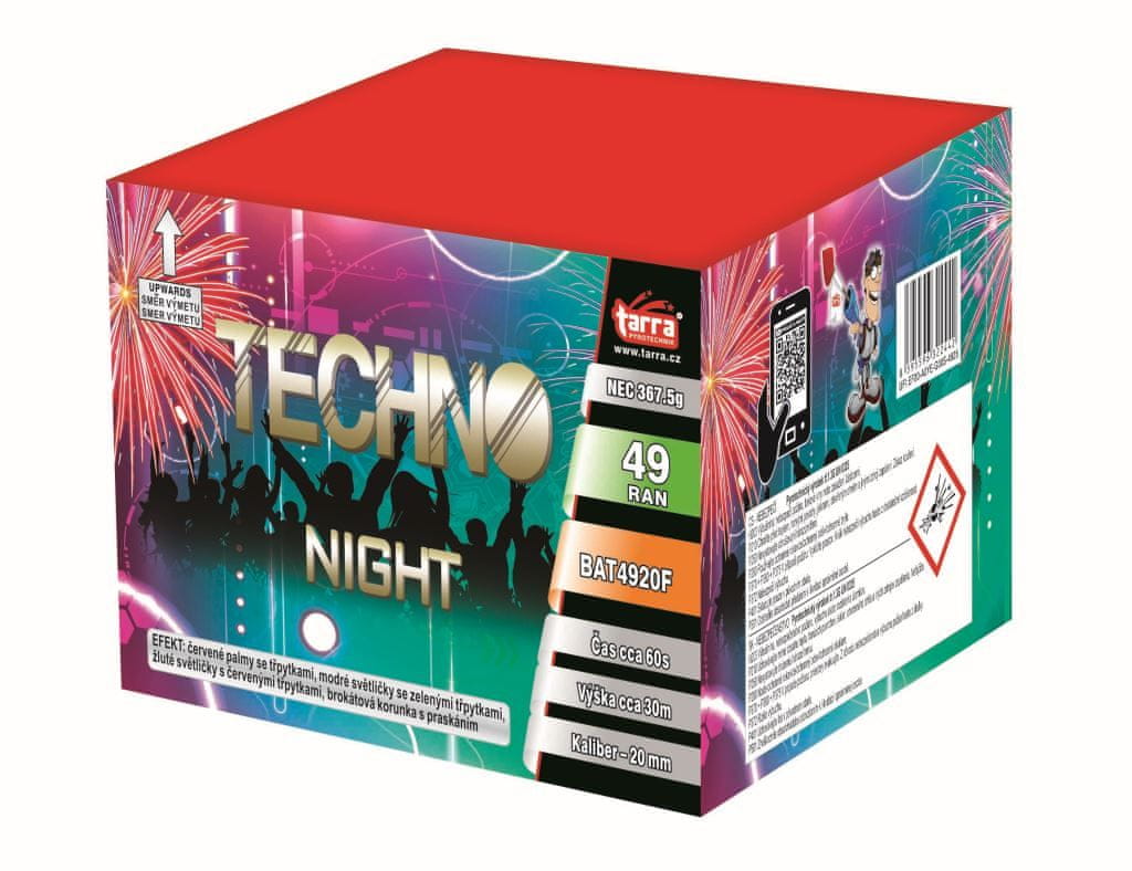 TARRA pyrotechnik Ohňostroj TECHNO NIGHT 49 ran MALL CZ