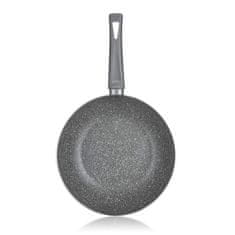 Banquet Pánev WOK s nepřilnavým povrchem GRANITE PR 28 x 8 cm, indukce, sada 4 ks