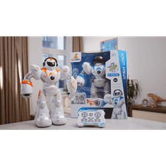 Alltoys Robot Robin na dálkové ovládání - oranžovo-bíl.