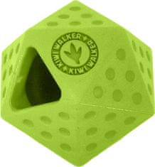 KIWI WALKER Kiwi Walker Gumová hračka s otvorem na pamlsky ICOSABALL s dírou na pamlsky, Mini 6,5cm, Zelená