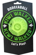 KIWI WALKER Kiwi Walker Gumová hračka s otvorem na pamlsky DODECABALL s dírou na pamlsky, Maxi 8cm, Oranžová