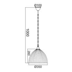 ACA ACA Lighting Prim závěsné svítidlo AD5001M