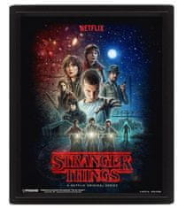 CurePink Proměňovací 3D obrázek Stranger Things: One Sheet (26 x 20 cm)