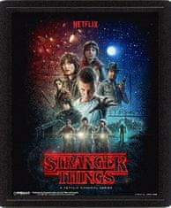 CurePink Proměňovací 3D obrázek Stranger Things: One Sheet (26 x 20 cm)