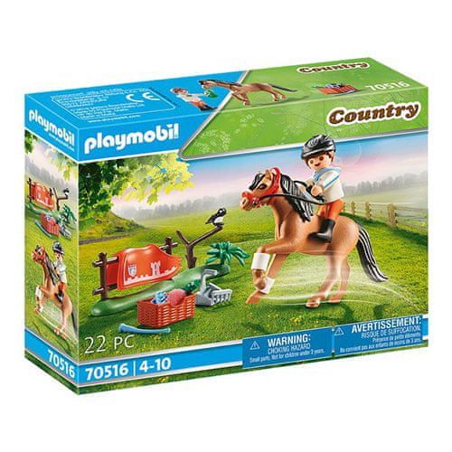 Playmobil Poník Connemara , Jezdecký dvůr, 22 dílků | 70516