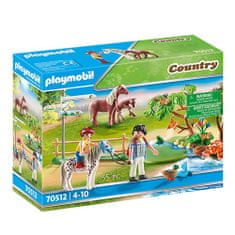 Playmobil Jizda na poníkovi , Jezdecký dvůr, 55 dílků, 70512