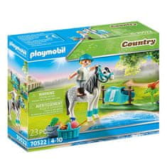 Playmobil Poník a jezdkyně , Jezdecký dvůr, 23 dílků | 70522