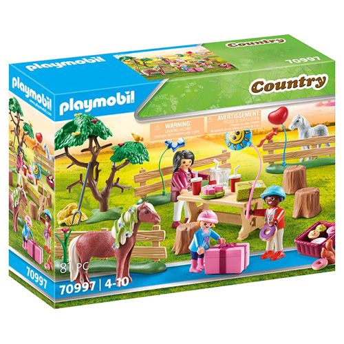 Playmobil Narozeninová oslava na farmě , Jezdecký dvůr, 81 dílků | 70997