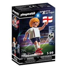 Playmobil Fotbalista Anglie , Sport a akce, 7 dílků, 71126