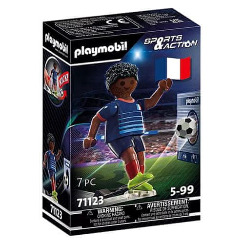 Playmobil Fotbalista Francie , Sport a akce, 7 dílků, 71123