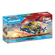 Playmobil Helikoptéra s filmovou posádkou , Vzdušná kaskaderská show, 36 dílků, 70833