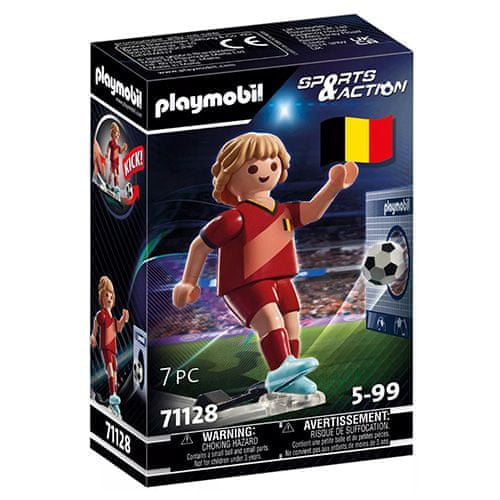 Playmobil Fotbalista Belgie , Sport a akce, 7 dílků |71128