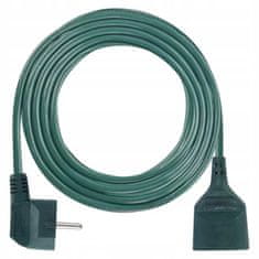 Emos Uzemněný prodlužovací kabel 1 zásuvka 2 m zelená