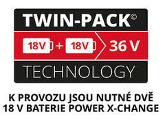 Einhell Aku sekačka na trávu GE-CM 36/36 Li M Kit Expert