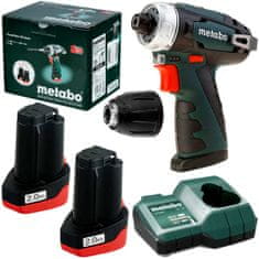 Metabo Šroubovák 12V 2x2Ah 34Nm PowerMaxx BS Basic