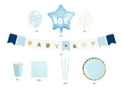 PartyDeco Sada dekorácií It's a boy 49ks