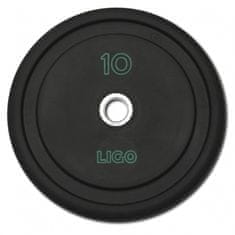 LIGO Kotouč olympijský pogumovaný Legpress 10 kg
