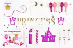 PartyDeco Sada dekorací Princezna 30ks