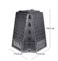 nabbi Zahradní kompostér IKBI900C 900 l - Černá